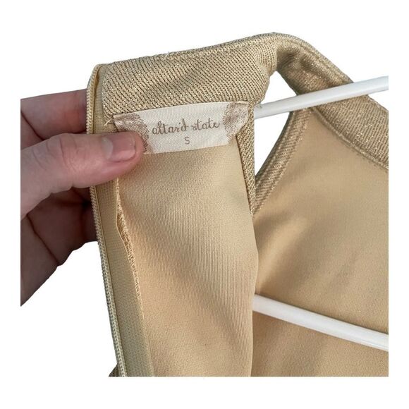 Altar’d State Champagne Cut-Put Mini Dress Size S - Picture 5 of 5